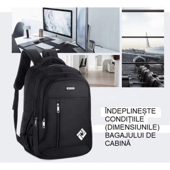 Rucsac cu port USB 30 litri negru Rucsac cu port USB 30 litri negru
